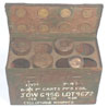 C206 25Pr Cartridge box with internal fittings and 3 shells