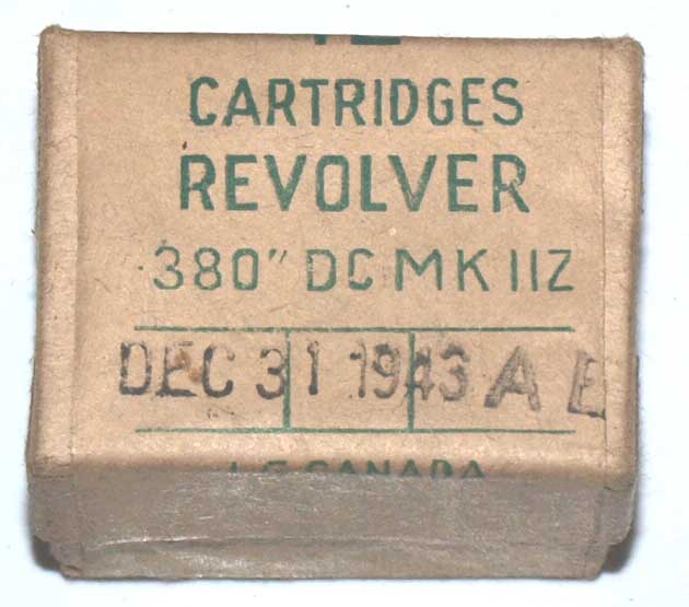 Rare .380 1943 cartridge box-empty