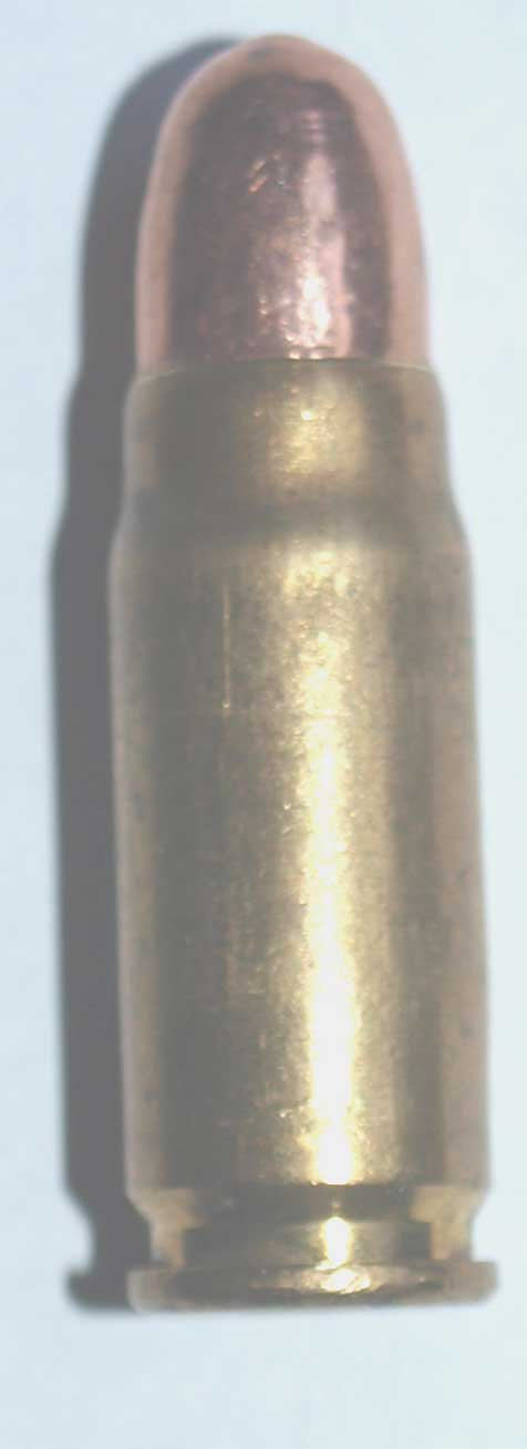 7.63x25 copper FMJ Mauser Pistol inerts