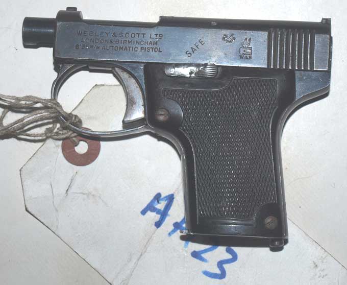 Scarce Webley and Scott Model 1909 pocket pistol (AH23 DA0201)