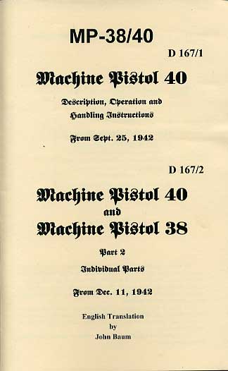 D167/1-2 MP38/MP40 Operators Manual