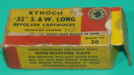 Kynoch box for .32 Smith and Wesson Long