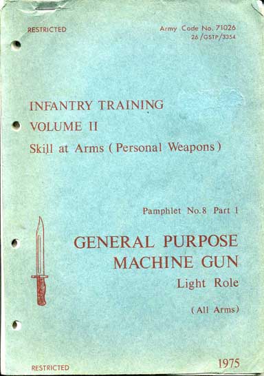 Pamphlet 8 General Purpose Machione Gun (GPMG)
