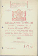 Small Arms Training No18; Range Courses (War) 1942