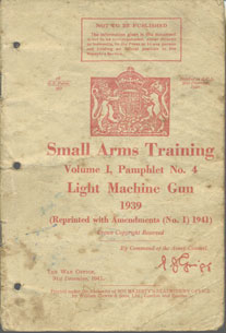 Small Arms Training No4- Light Machine Gun 1939