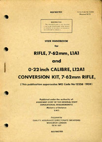 User Handbook for the Rifle, 7.62mm, L1A1