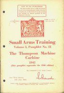 Small Arms Training No21- Thompson SMG 1942